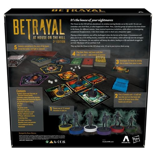 Avalon Hill BETRAYAL AT HOUSE ON THE HILL 3E