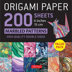 Tuttle Publishing ORIGAMI PAPER MARBLED PATTERNS 6" (200)