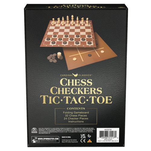 Spin Master CHESS  CHECKERS  TIC TAC TOE