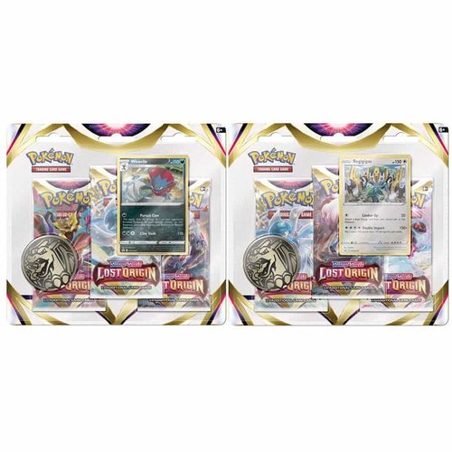 Pokemon USA POKEMON: SWORD & SHIELD: LOST ORIGIN - THREE-BOOSTER BLISTER Pokemon USA POKEMON: SWORD & SHIELD: LOST ORIGIN - THREE-BOOSTER BLISTER