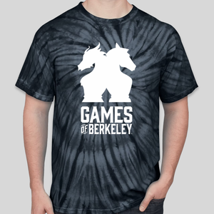 Games of Berkeley T-SHIRT GoB TIE-DYE BLACK Unisex