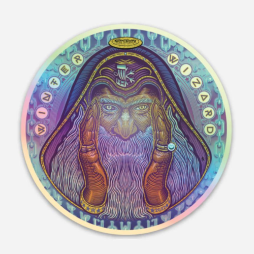 Gateway Disc Sports STICKER - WINTER WIZARD 3"