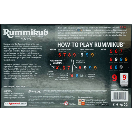 Pressman RUMMIKUB® ONYX