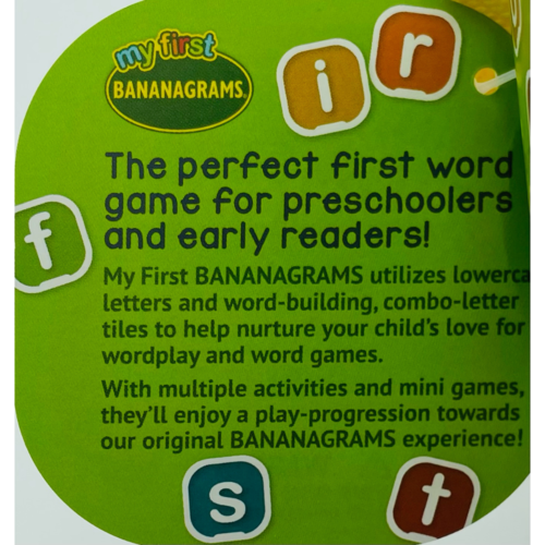 Bananagrams MY FIRST BANANAGRAMS