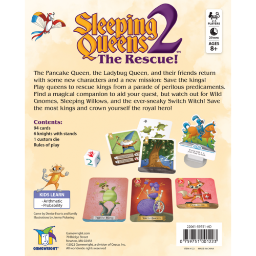Gamewright SLEEPING QUEENS 2, THE RESCUE!