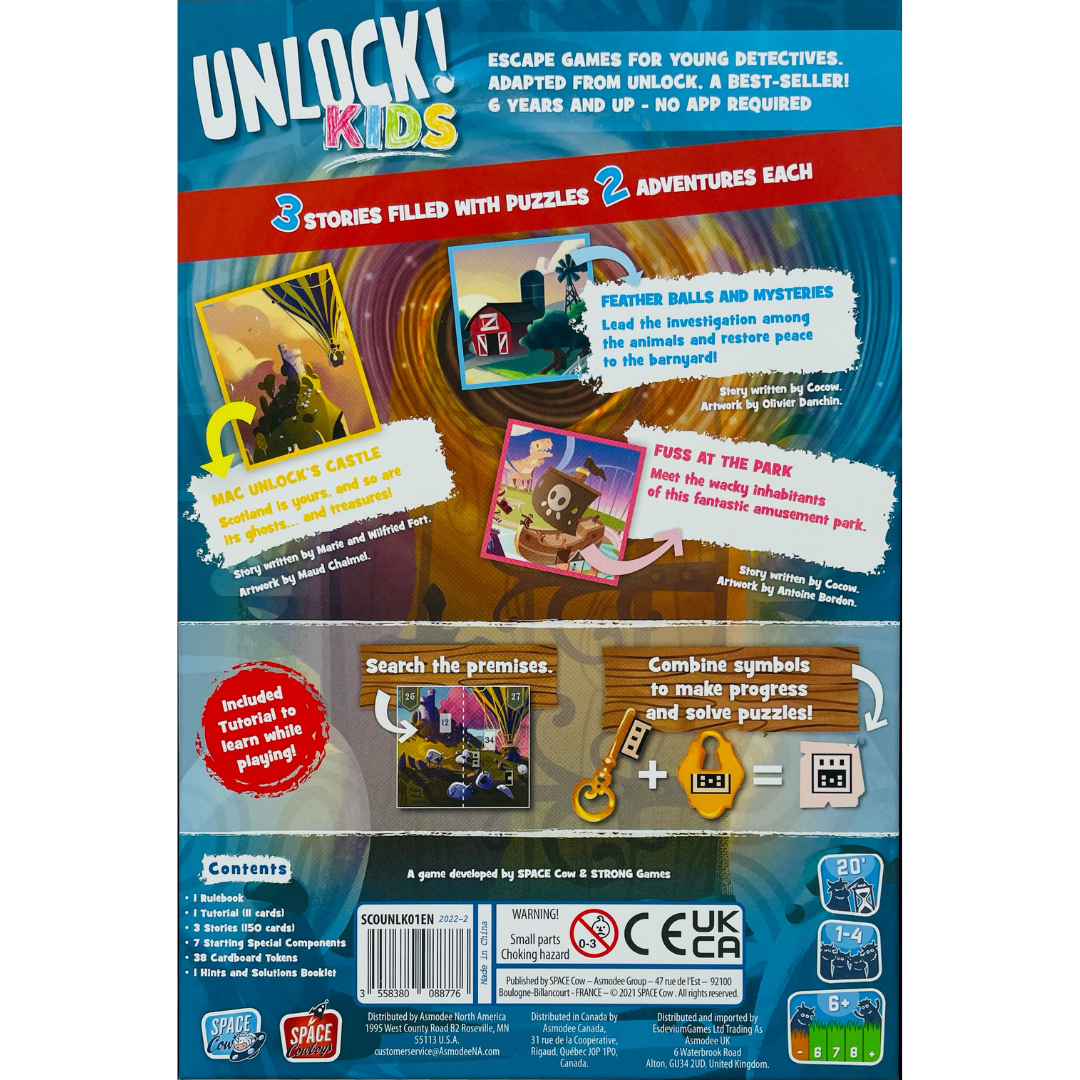 Unlock! Kids  SPACE Cow, des jeux dédiés aux enfants !