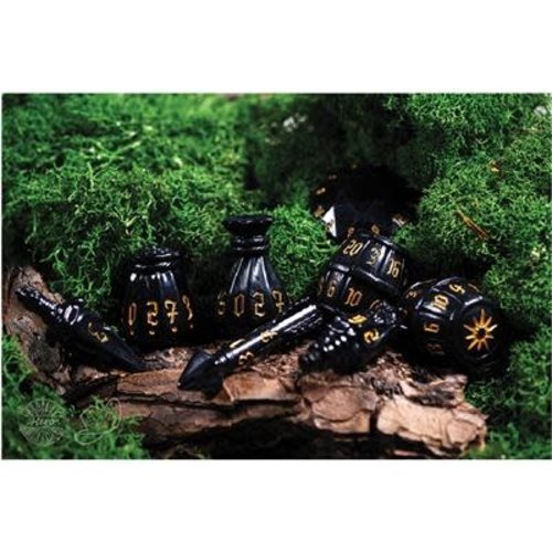 Tabletop Tycoon POLYHERO ROGUE 8 DICE SET NIGHTSHADE Tabletop Tycoon POLYHERO ROGUE 8 DICE SET NIGHTSHADE