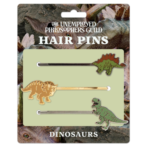 Unemployed Philosopher's Guild HAIR PINS DINOSAUR