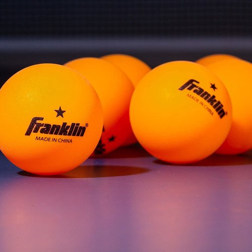 Franklin Sports TABLE TENNIS BALLS 1 STAR ORANGE 40mm 6 PACK