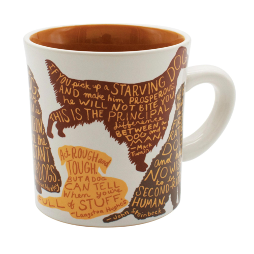 Unemployed Philosopher's Guild MUG: LITERARY DOG