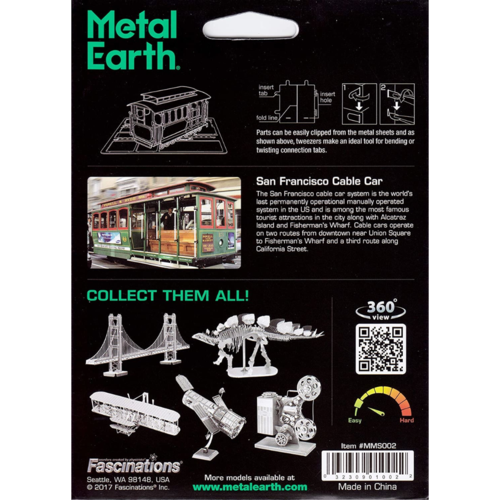 Metal Earth 3D METAL EARTH CABLE CAR