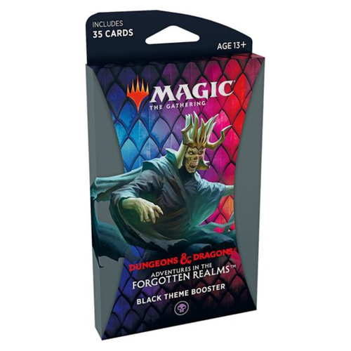 Wizards of the Coast MTG: ADVENTURES IN THE FORGOTTEN REALMS - THEME BOOSTER - BLACK