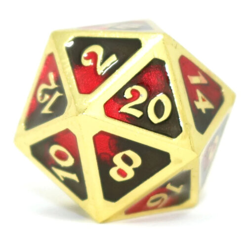 Die Hard Dice METAL D20 MYTHICA  DARK ARTS BLOODBATH