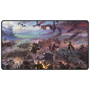 Wizards of the Coast MTG: LOTR - TOME - BLACK-STITCHED PLAYMAT: BORDERLESS SCENE