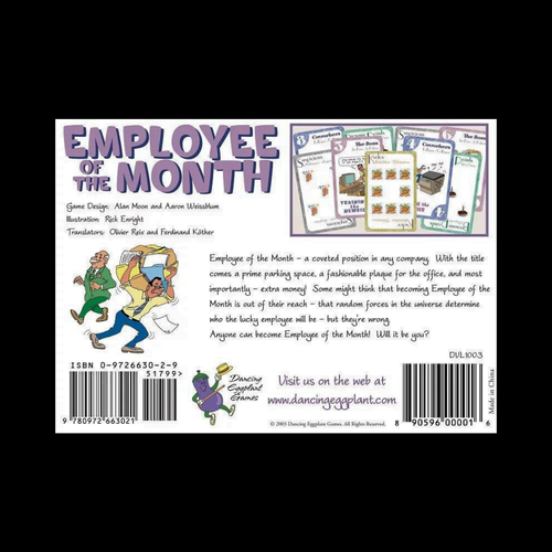 Dancing Eggplant Games EMPLOYEE OF THE MONTH