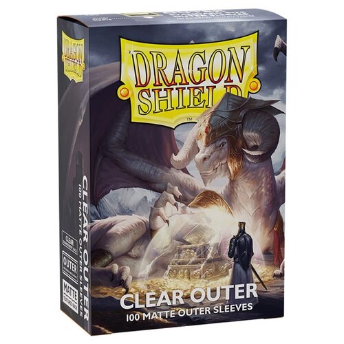 GAMEGENIC DRAGON SHIELD SLEEVES: OUTER SLEEVES: MATTE CLEAR (100CT)