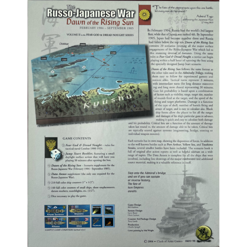 Clash of Arms Games THE RUSSO-JAPANESE WAR: DAWN OF THE RISING SUN (2004)