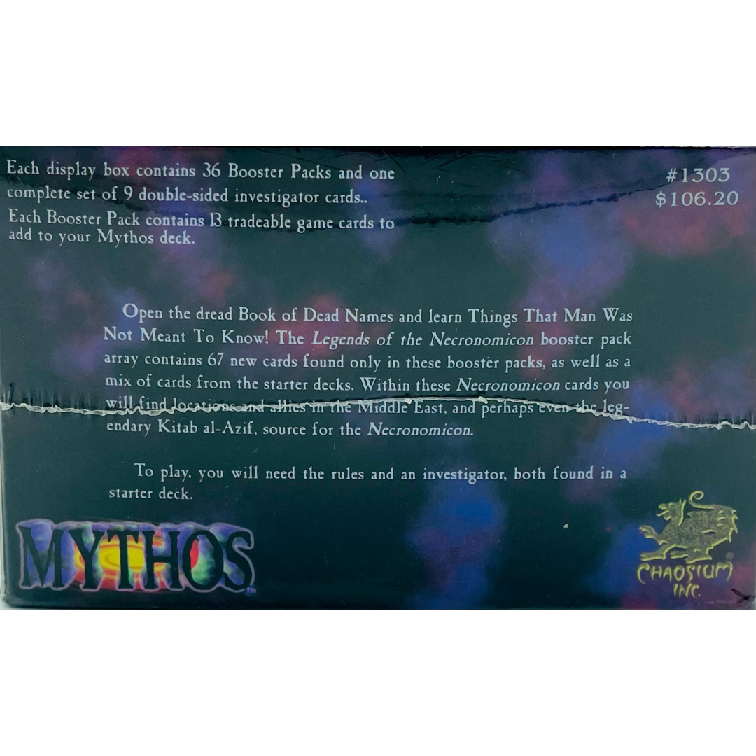 MYTHOS CCG LEGENDS OF THE NECRONOMICON LIMITED ED BOOSTER BOX (1996