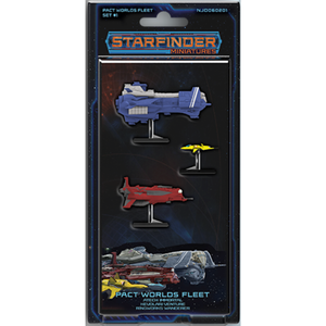 Soda Pop Miniatures MINIS: STARFINDER BATTLES: PACT WORLDS FLEET SET 1