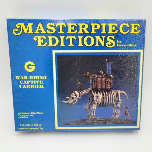 Grenadier Models MASTERPIECE EDITIONS - WAR RHINO CAPTIVE CARRIER (1987)