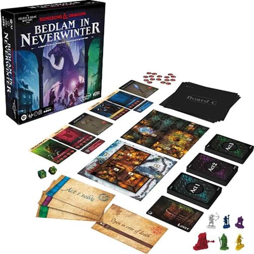 Avalon Hill DUNGEONS AND DRAGONS: BEDLAM IN NEVERWINTER (ESCAPE AND SOLVE MYSTERY)