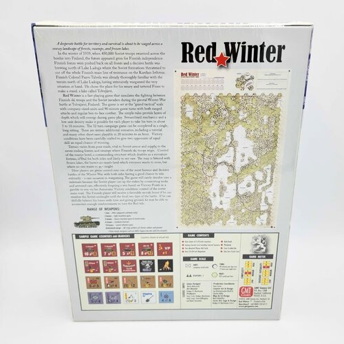 GMT Games RED WINTER: THE SOVIET ATTACK AT TOLVAJARVI, FINLAND (2012, 1st Ed)