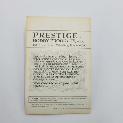 Prestige Hobby Products DENIZEN - GNOME w/ WARHAMMER