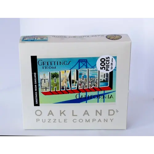 Oakland Puzzle Company OP500 GREETINGS FROM OAKLAND