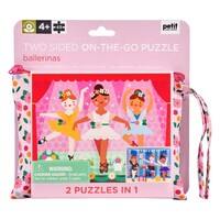 PC49 2-SIDED ON-THE-GO PUZZLE - BALLERINAS