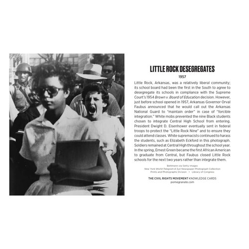 Pomegranate KNOWLEDGE CARDS: THE CIVIL RIGHTS MOVEMENT