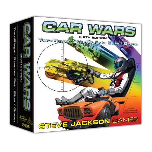 Steve Jackson Games CAR WARS 2 PLAYER STARTER SET BLUE/GREEN
