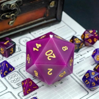 DICE CANDLE PURPLE/SPELLBOOK SCENTED