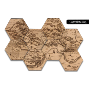 Storymakers Trading Co. FANTASY MAP COASTERS: COMBINED SET
