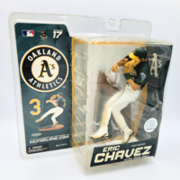 MLB SERIES 17 OAKLAND A's ERIC CHAVEZ WHITE JERSEY