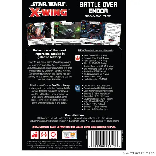 Atomic Mass Games STAR WARS X-WING 2ND ED: BATTLE OVER ENDOR SCENARIO PACK
