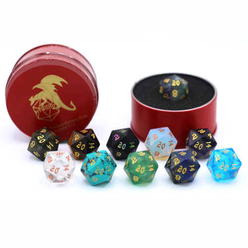 Hymgho Dice QUEST'S REWARD MYSTERY D20 - GEMSTONE