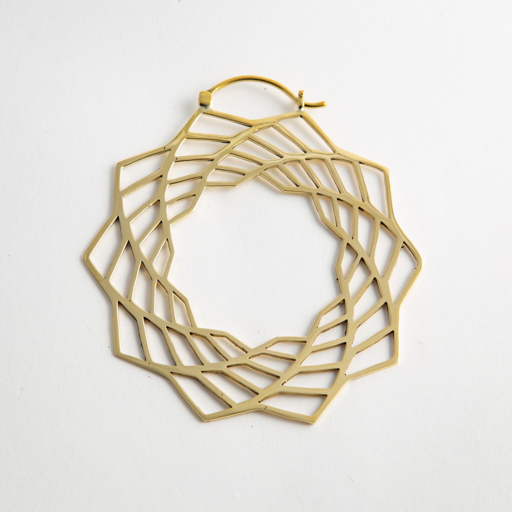 Diablo Organics Diablo Organics large brass Spirograph hoops