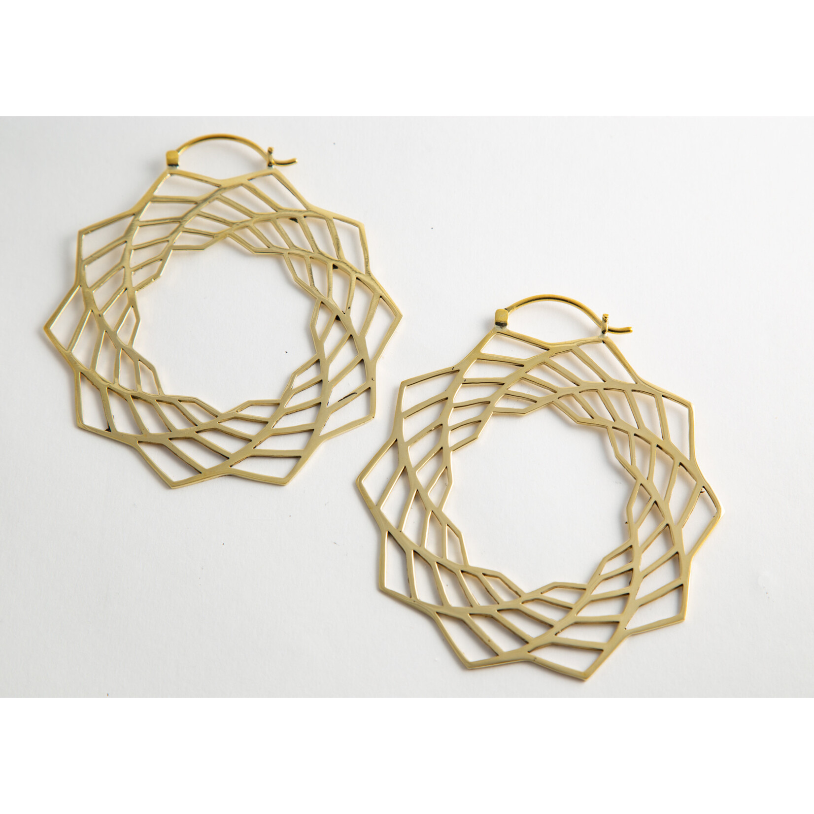 Diablo Organics Diablo Organics large brass Spirograph hoops