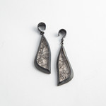 Quetzalli jewelry Quetzalli Oxidized Silver & Tourmalated Quartz Hanging Design