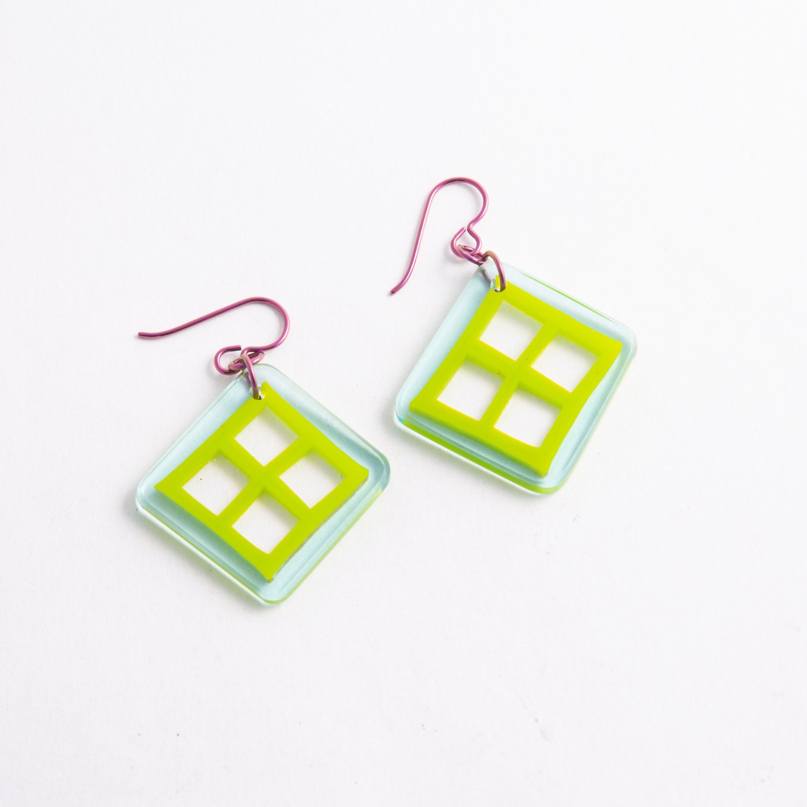 Gorilla Glass Gorilla Glass Turquoise & Green Playground Traditional earring