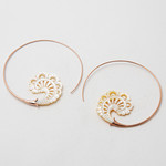 Maya Jewelry Maya Rose Gold Plate & Bone "Paisley"