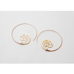 Maya Jewelry Maya Rose Gold Plate & Bone "Paisley"