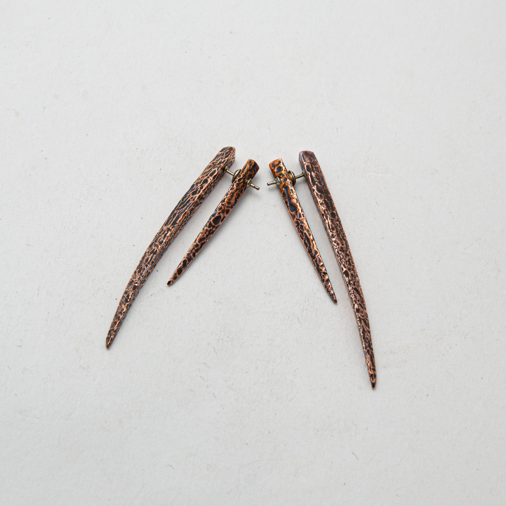 Maya Jewelry Maya copper "De Claw" traditional earring