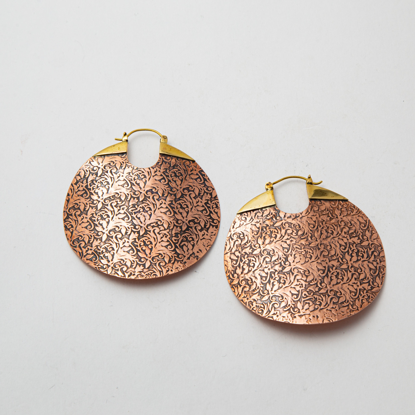 Maya Jewelry Maya copper "Between The Sheets"  traditional earring