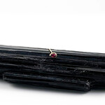 BVLA BVLA Yellow Gold Pear Nostril Screw with Rhodolite