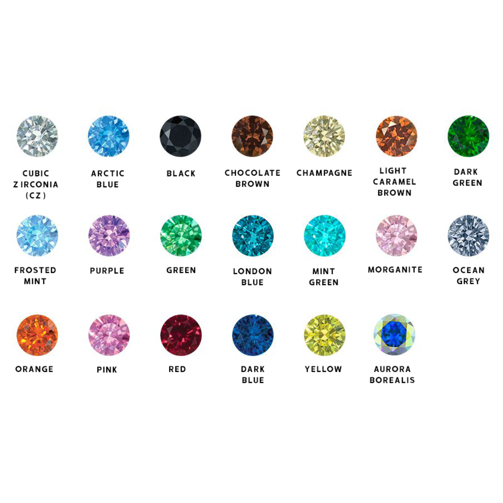Neometal Neometal 12g titanium press-fit end with 4.0 side-set gemstone