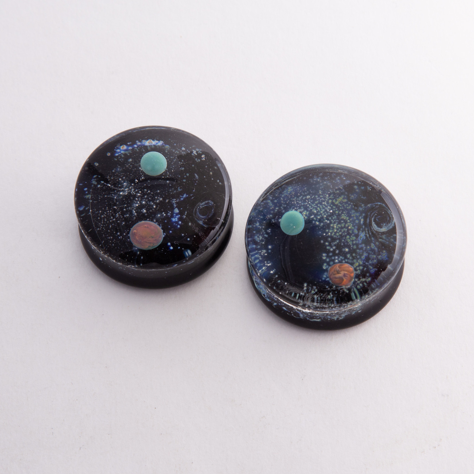 Glasswear studios Glasswear Studios "Space" double flared plugs