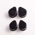 Glasswear studios Glasswear Studios Black Teardrop Plugs