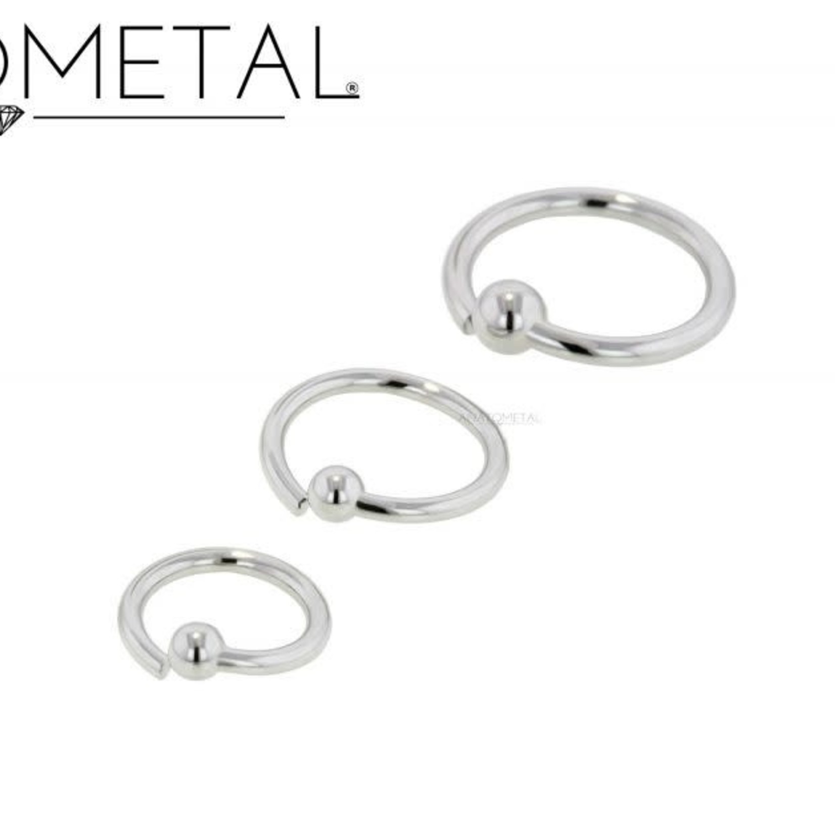 Anatometal Anatometal 20g steel fixed bead ring