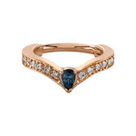 BVLA BVLA 16g 3/8 rose gold "Cherish Pear" clicker